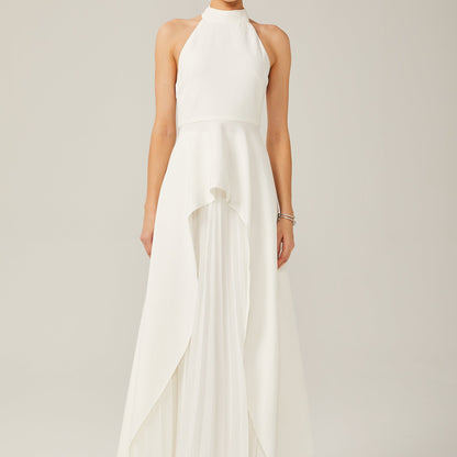 Vestido largo con espalda abierta - Mía