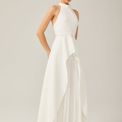 Vestido largo con espalda abierta - Mía