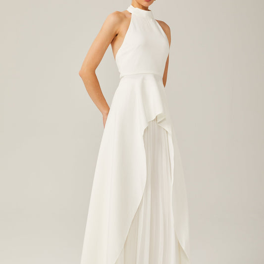 Vestido largo con espalda abierta - Mía