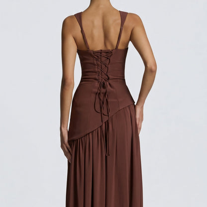 Vestido Maxi Valeria – Elegancia Esculpida
