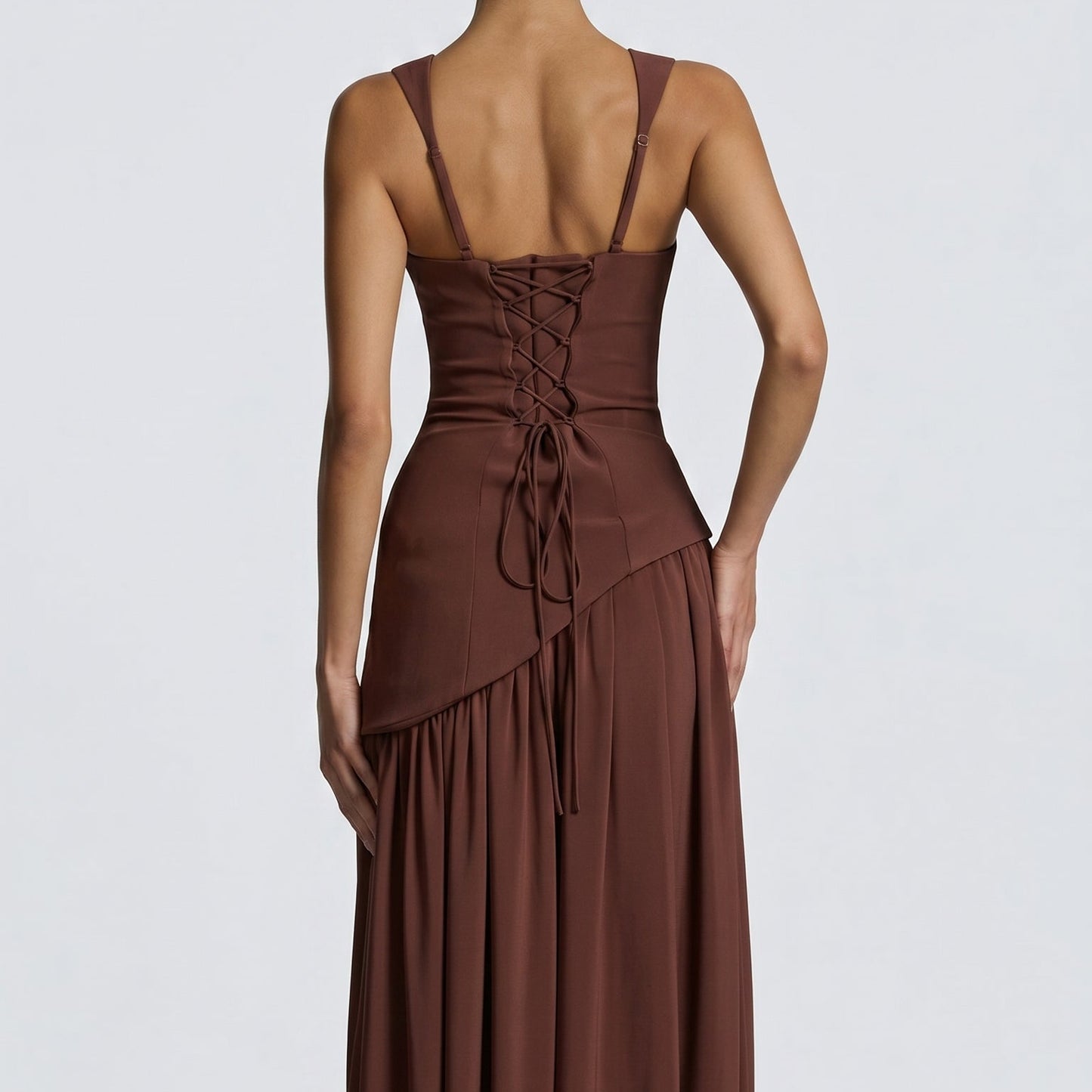Vestido Maxi Valeria – Elegancia Esculpida