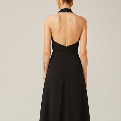 Vestido largo con espalda abierta - Mía