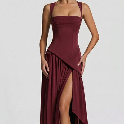 Vestido Maxi Valeria – Elegancia Esculpida