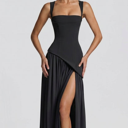 Vestido Maxi Valeria – Elegancia Esculpida