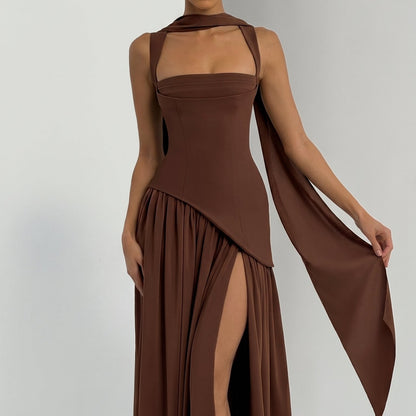 Vestido Maxi Valeria – Elegancia Esculpida