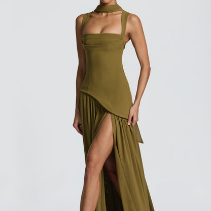 Vestido Maxi Valeria – Elegancia Esculpida