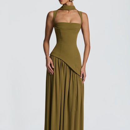 Vestido Maxi Valeria – Elegancia Esculpida