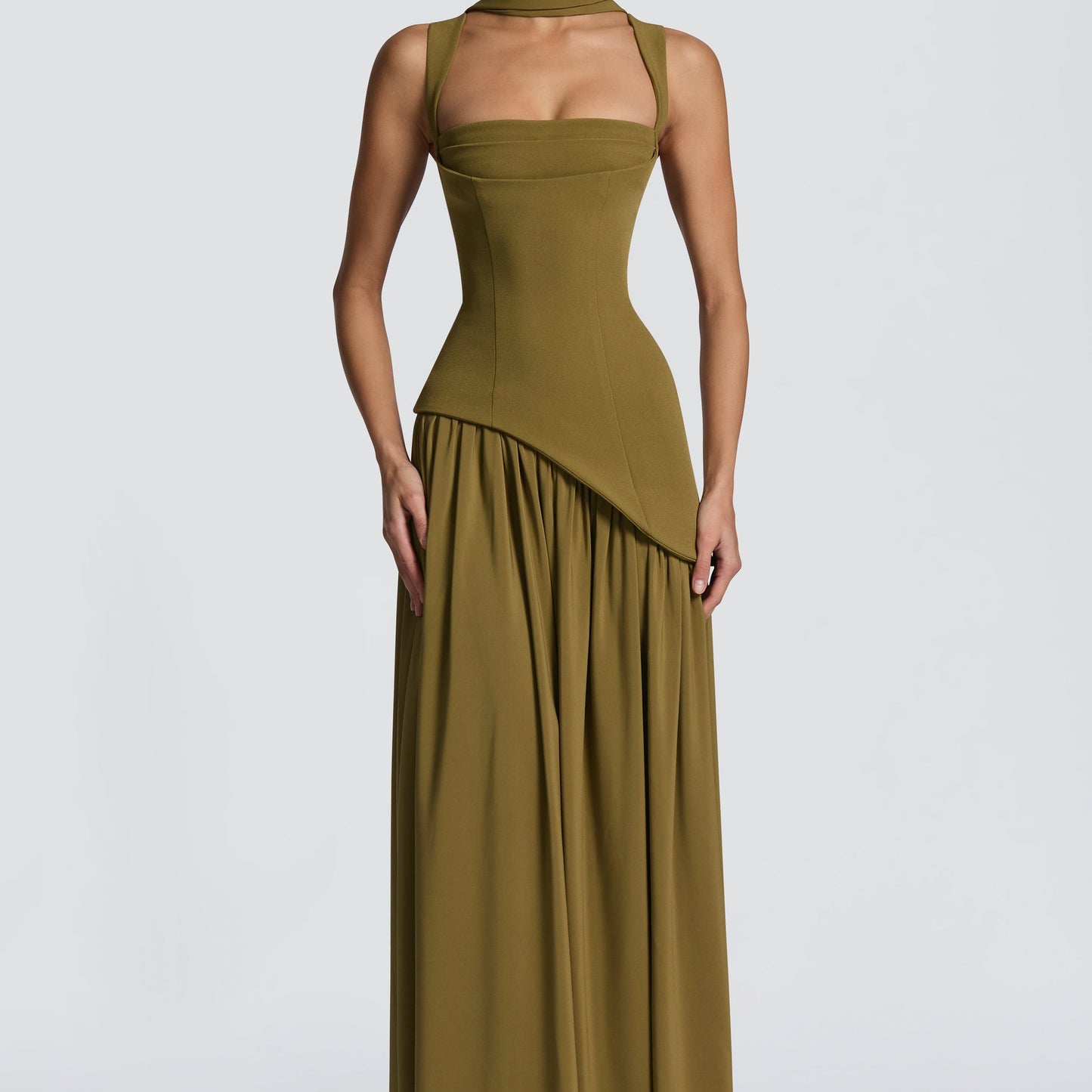 Vestido Maxi Valeria – Elegancia Esculpida