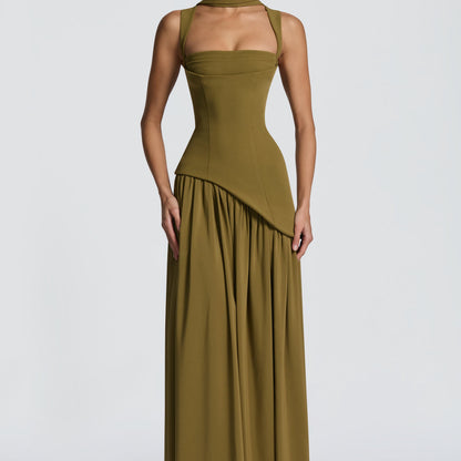 Vestido Maxi Valeria – Elegancia Esculpida
