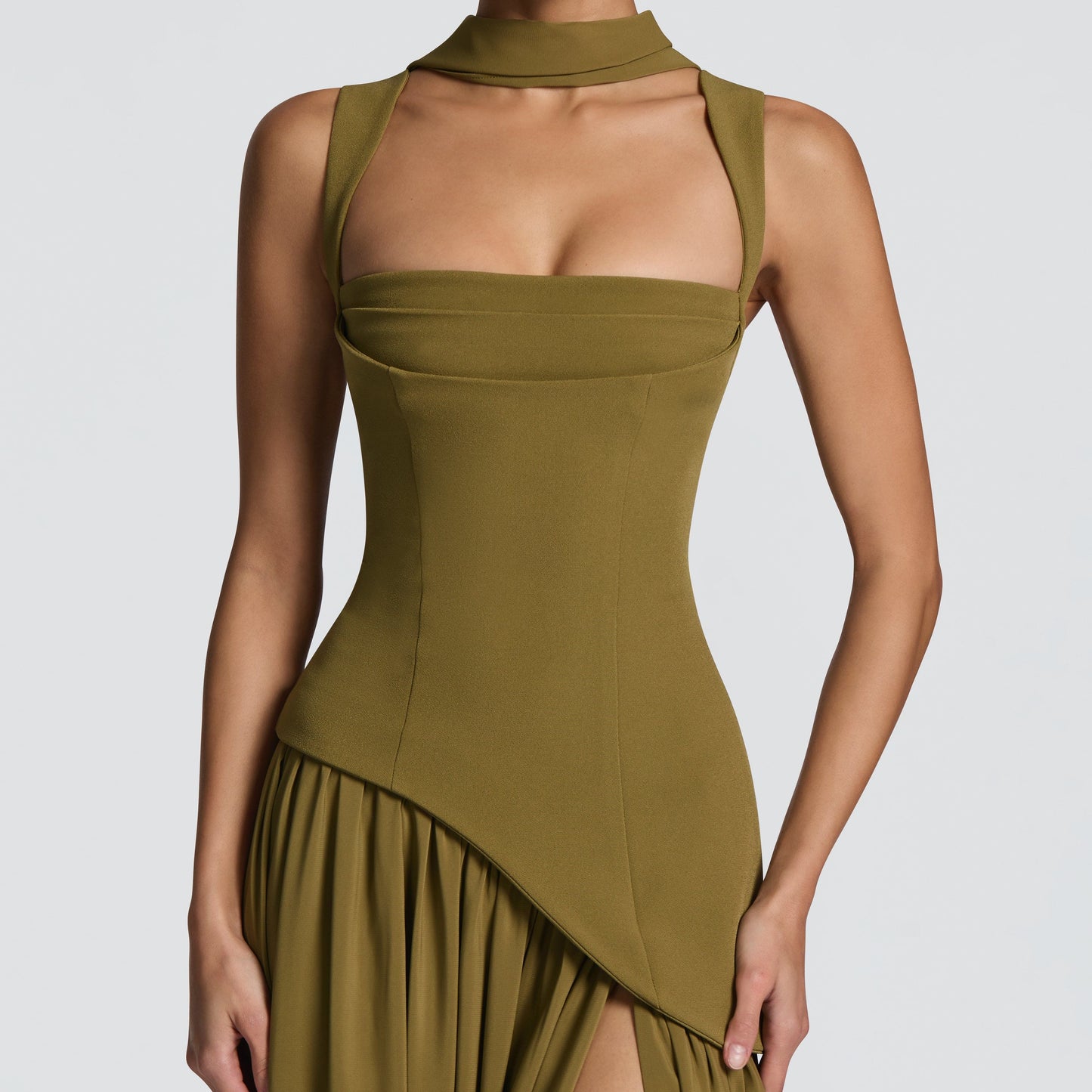 Vestido Maxi Valeria – Elegancia Esculpida