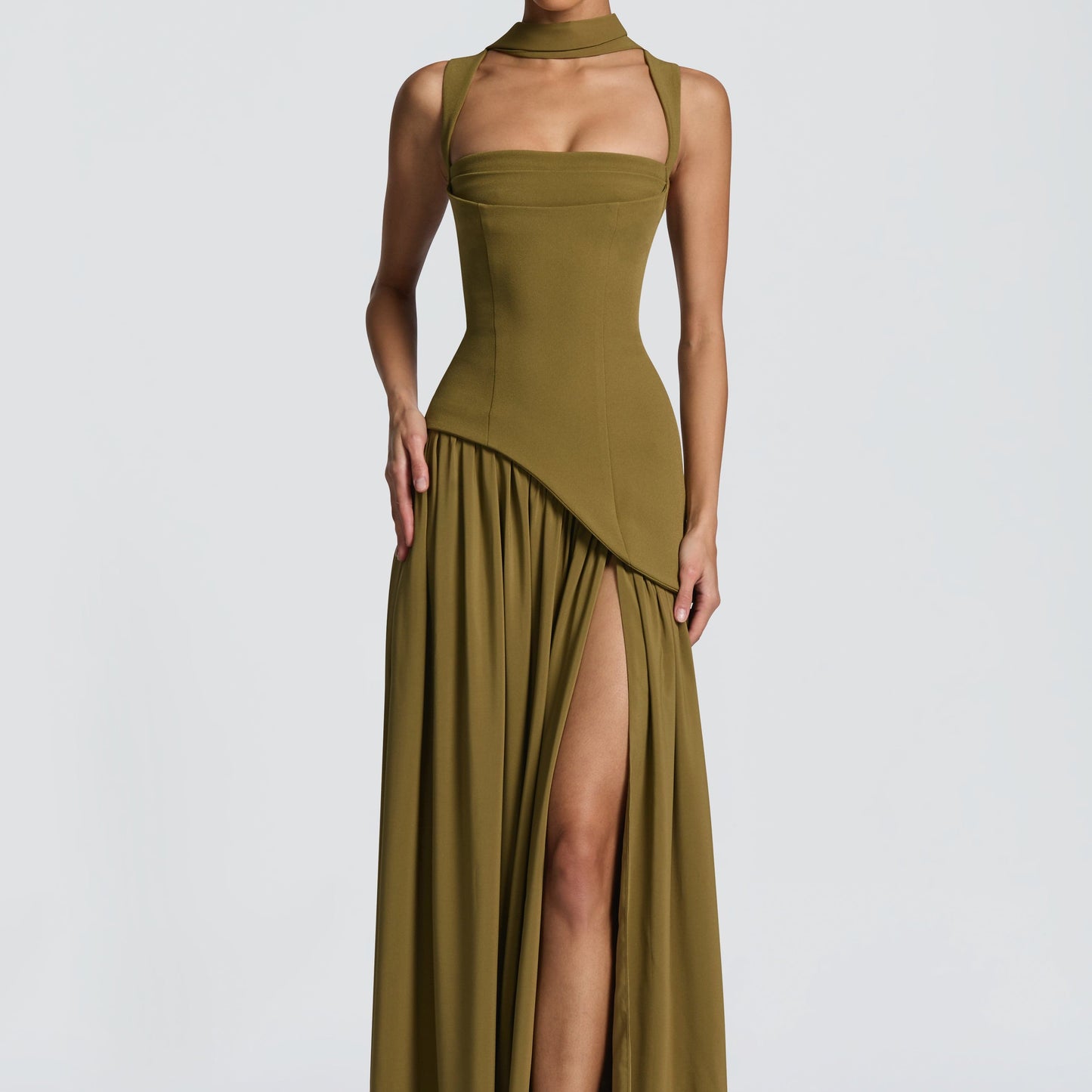 Vestido Maxi Valeria – Elegancia Esculpida