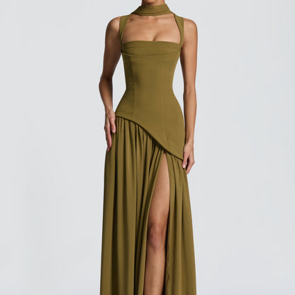 Vestido Maxi Valeria – Elegancia Esculpida