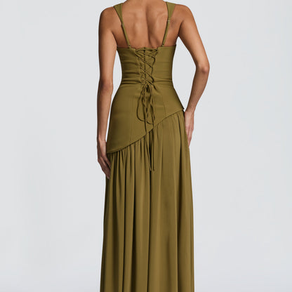 Vestido Maxi Valeria – Elegancia Esculpida