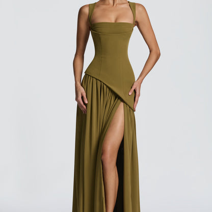 Vestido Maxi Valeria – Elegancia Esculpida