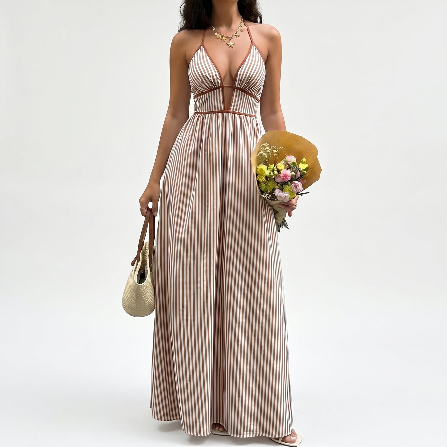 Vestido Alba halter de verano